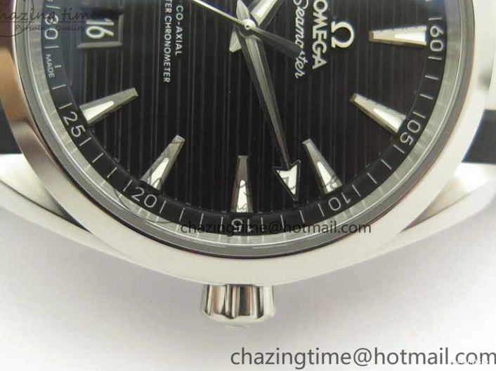 0317 Aqua Terra 150M Master Chronometers VSF 1:1 Best Edition Black Dial SS Hand on Black Rubber Strap A8900 Super Clone Unisex 8005